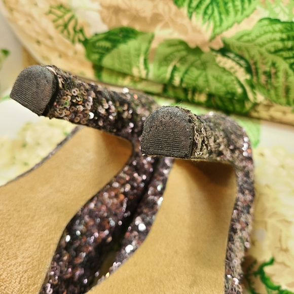 ✨ STEVE MADDEN 🌌 pinup sequins sparkles princess barbie platform high heels!🖤 - Picture 9 of 14